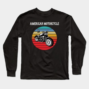 Motorcycle Vintage Sunset Long Sleeve T-Shirt